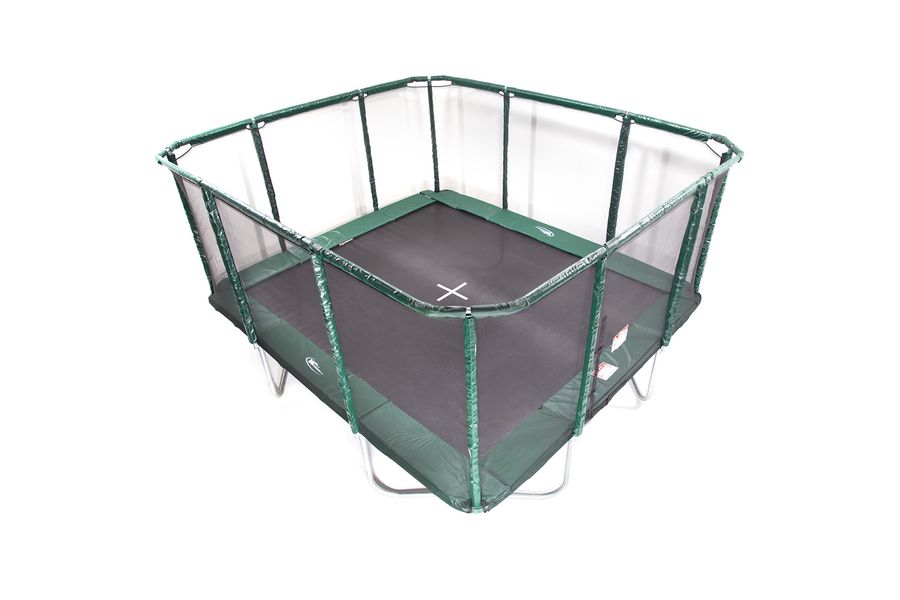 GeeTramp Force 14x16ft Rectangle Trampoline - High Bounce /w AU Springs