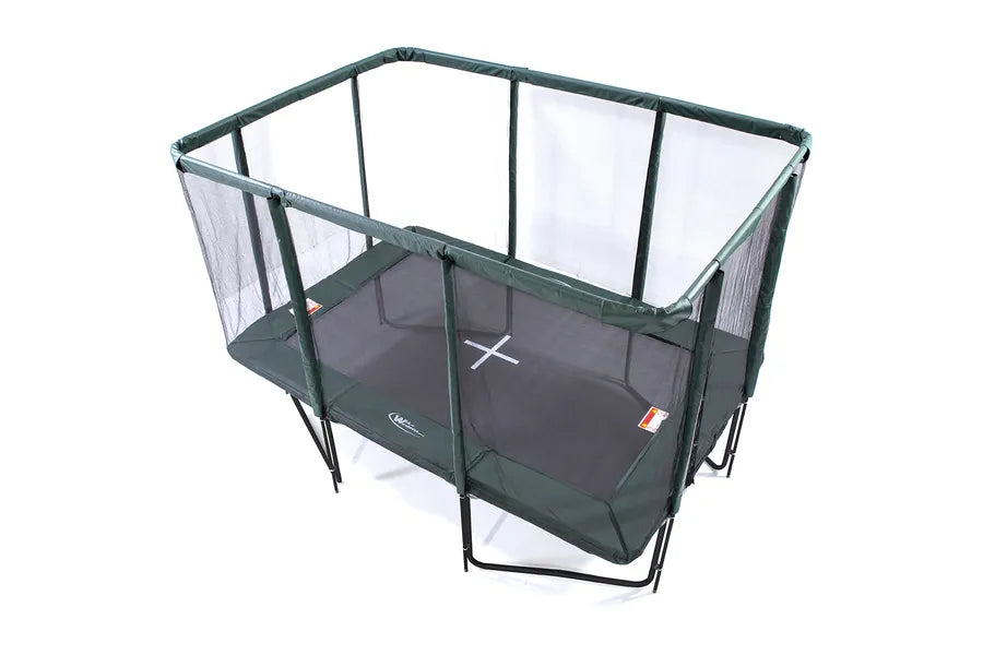 GeeTramp Force 8x12ft Rectangle Trampoline - Black Edition - Standard